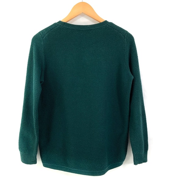 ♻️DONATED♻️ MADEWELL Long Sleeve Sweater Small Hunter Green Pullover G30 - Picture 3 of 6